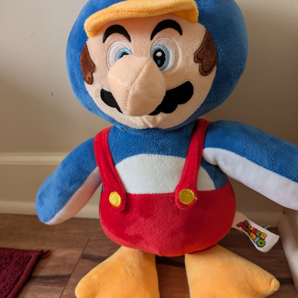 Nintendo Blue and Red Stuffed Animal